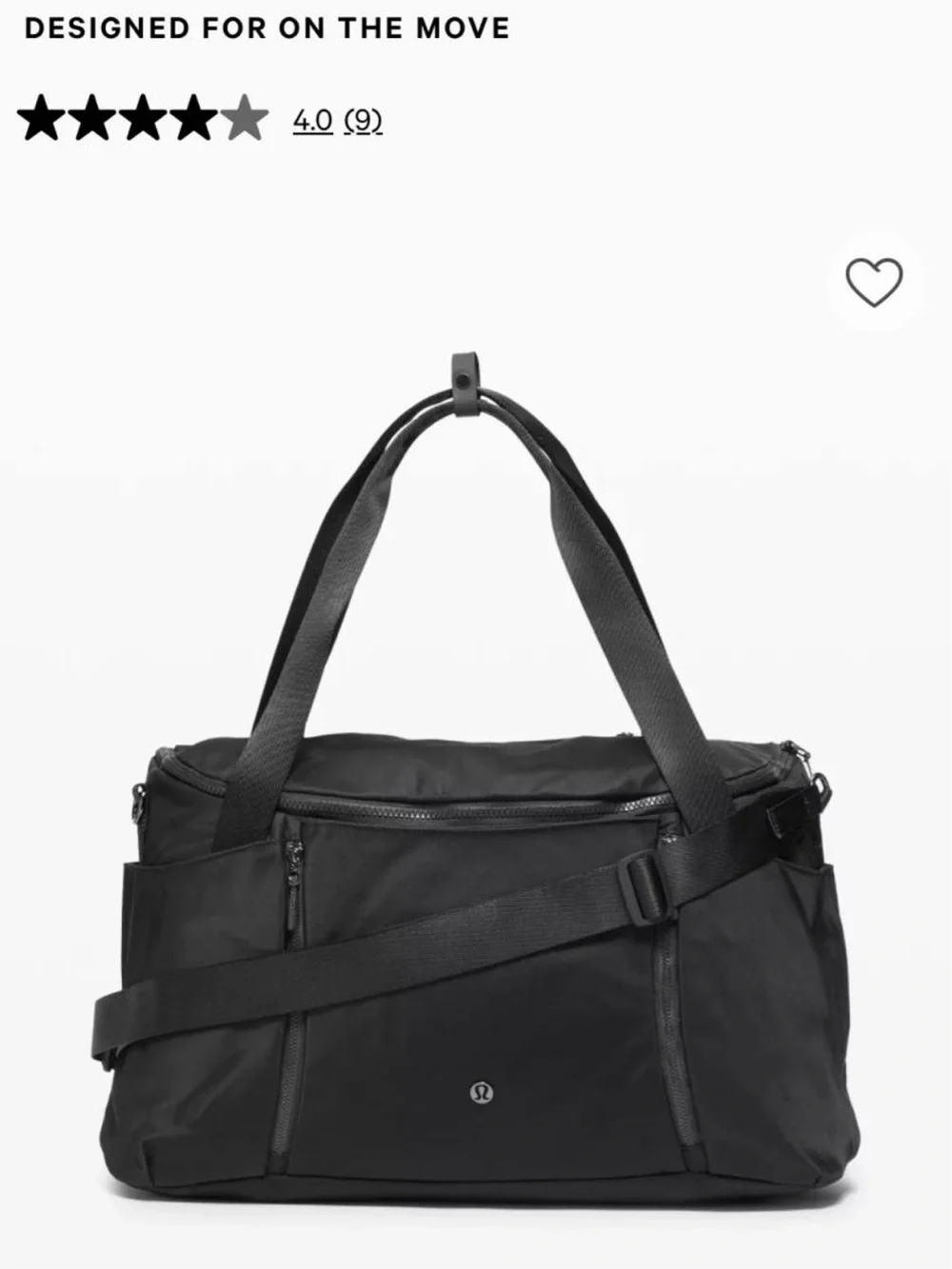 lululemon athletica Black Define Duffel Bag